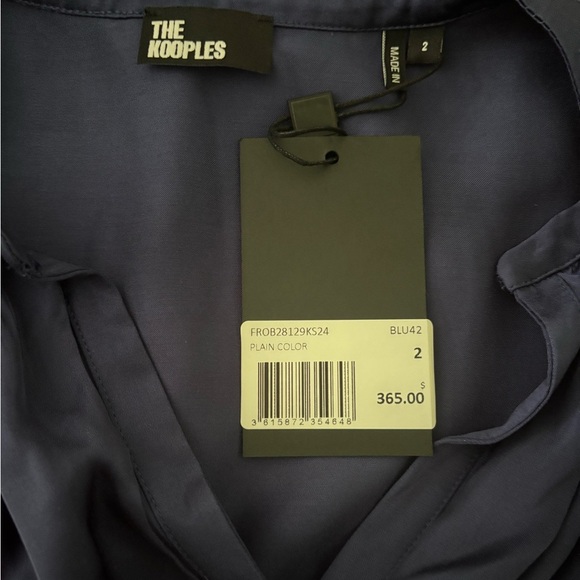 THE KOOPLES Plain Color Long Sleeve Maxi Dress Flaw - Picture 4 of 4